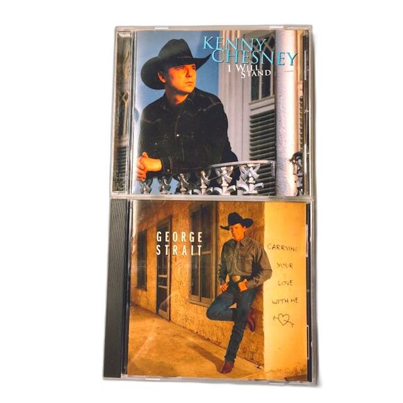 Lot 2 Country Western CDs George Strait Kenny Chesney - Picture 1 of 2
